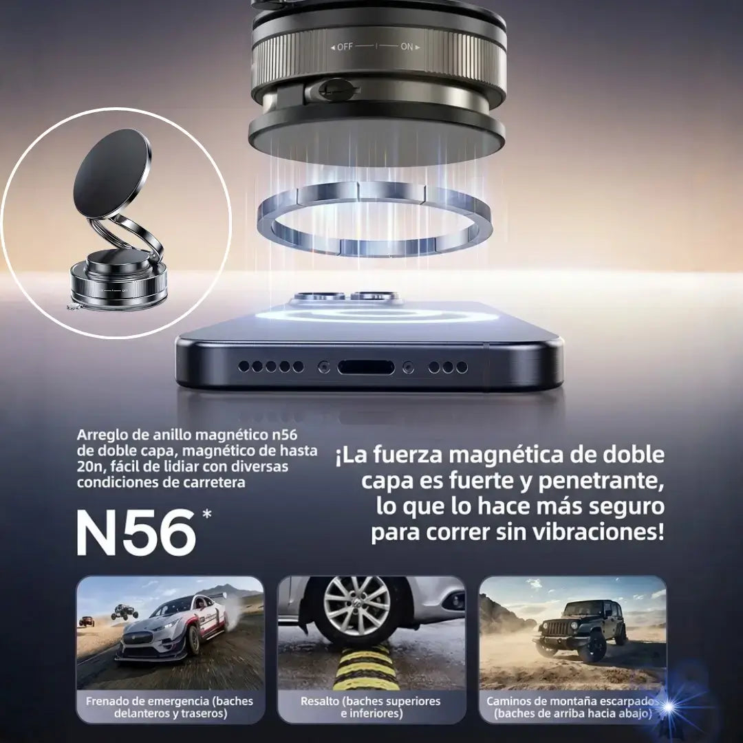 MagLock Pro I Soporte Magnético 360° de Alta Fijación